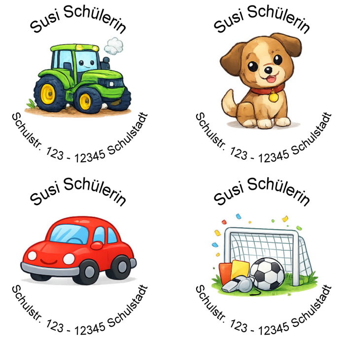 Runde Kindermotive